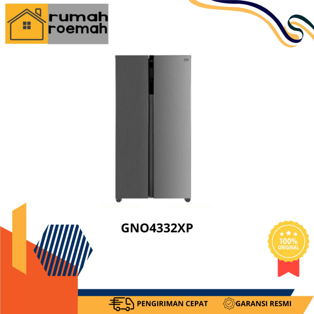 Beko Kulkas SBS Side By Side 500 Liter - GNO4332XP