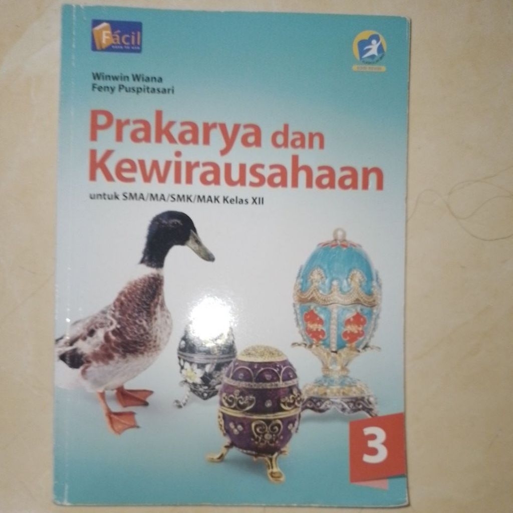 Buku Cetak Prakarya dan Kewirausahaan (PKWU) kelas 3 SMA