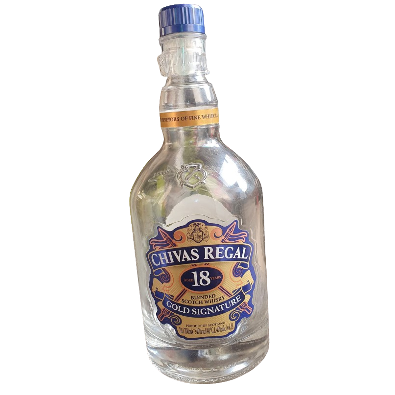 Botol kosong Chivas + Kotak Chivas