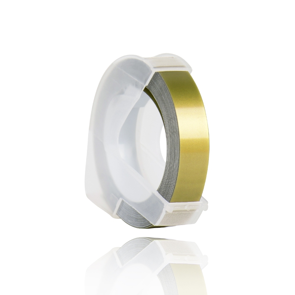 

LABEL DYMO EMBOSS CHAMPAIGN GOLD 9MM PANJANG 3METER / LABEL