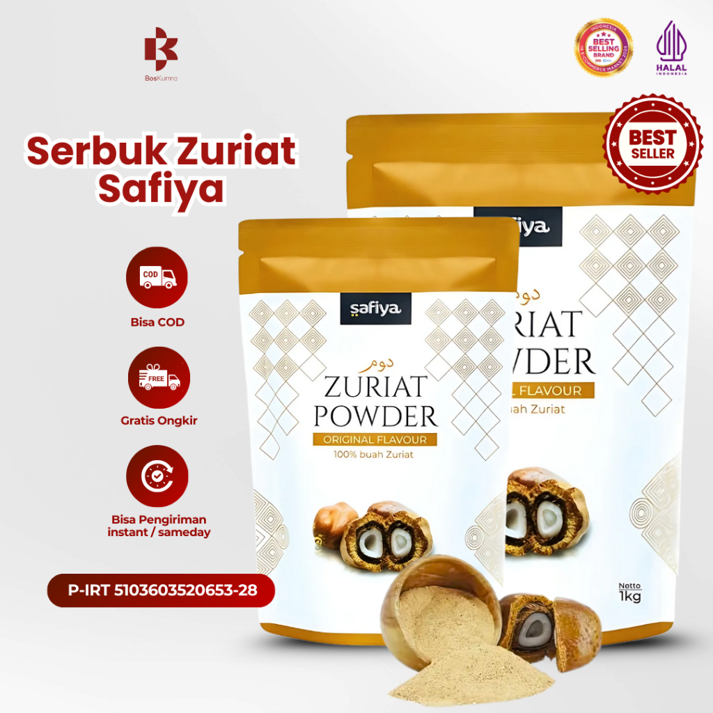 

1 Kg Bubuk Zuriat | Serbuk Zuriat Promil Free Test Pack Original Safiya HERBAL