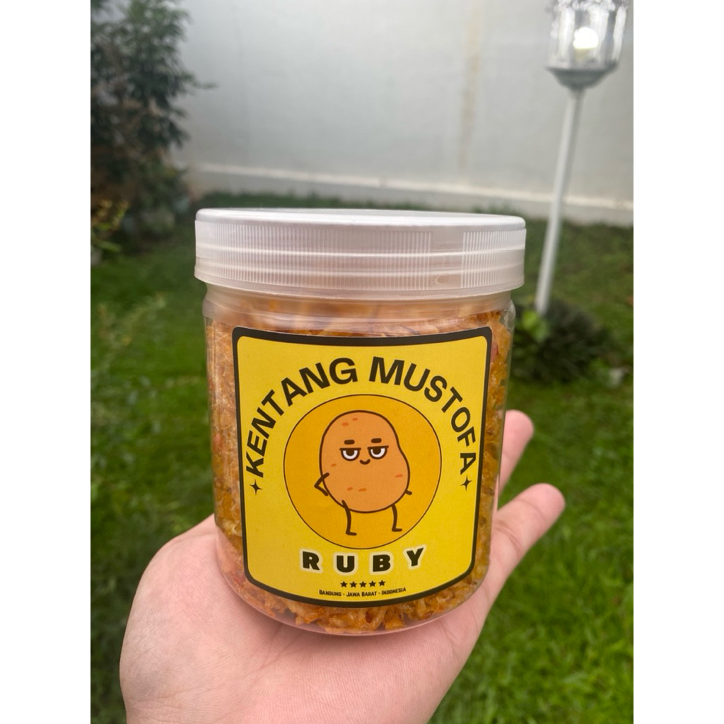 

Kentang Mustofa - Kering Kentang - Toples 600ml (125gr)