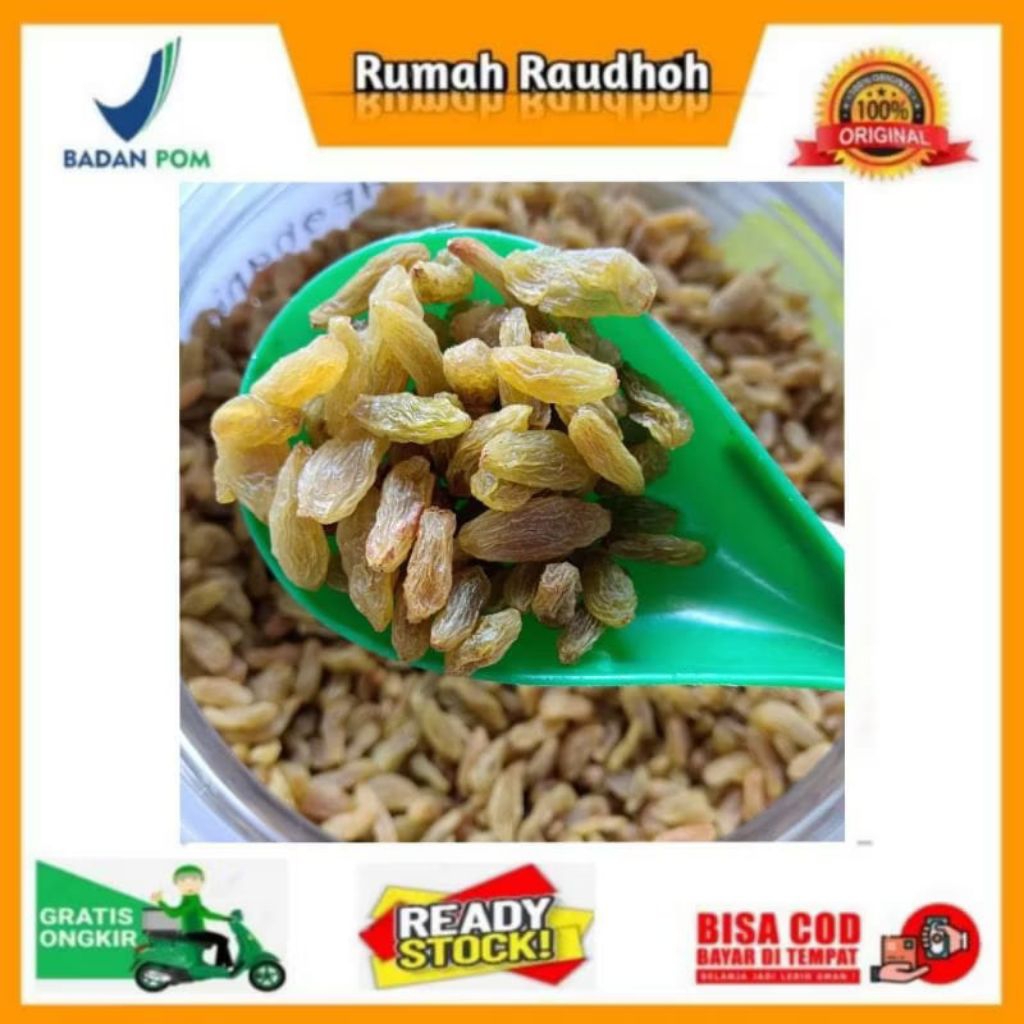 

KISMIS HIJAU MANIS AFGANISTAN - CEMILAN SEHAT KAYA MANFAAT DAN NUTRISI