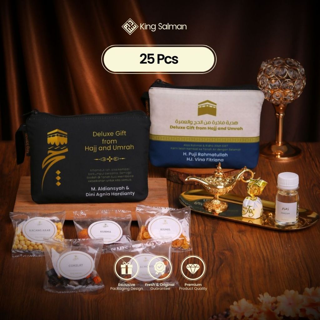 

King Salman - Oleh-Oleh Haji & Umroh MARWAH 25 Pcs – Custom Pouch