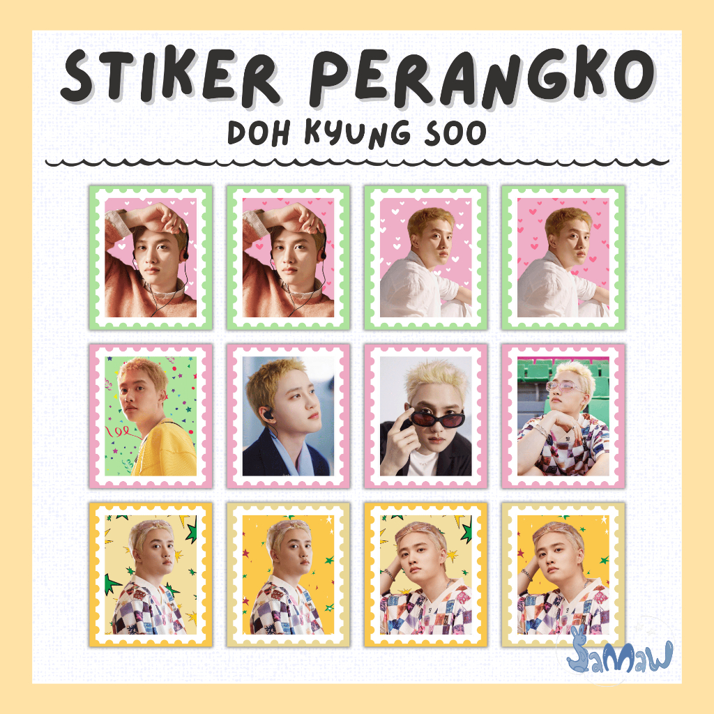 

Stiker Perangko D.O. | Stiker Perangko Doh Kyungsoo Bliss | Sticker Journaling | Stiker Kpop | Stiker Freebies | Blonde