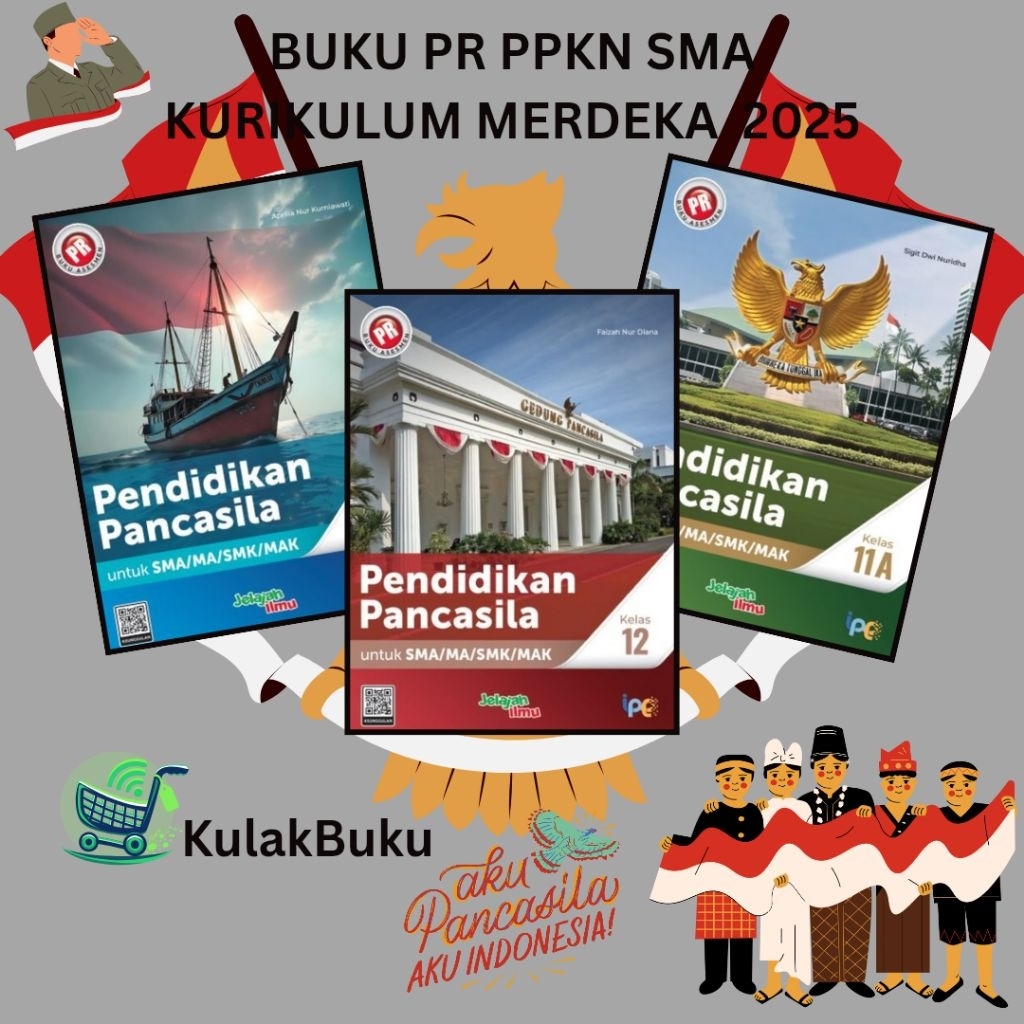 Buku PR PPKN SMA KELAS 10 11 12 KURIKULUM MERDEKA EDISI REVISI 2024  INTAN PARIWARA