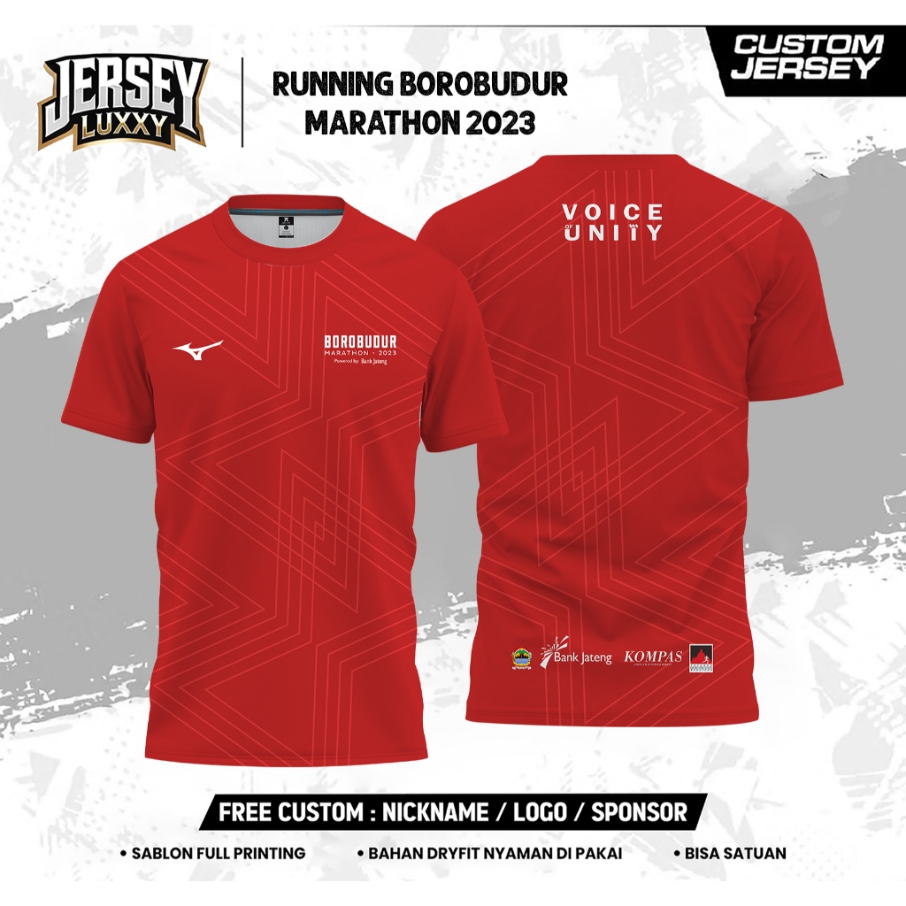 Jersey Runing Borobudur 2023 / Jersey Borobudur Marathon