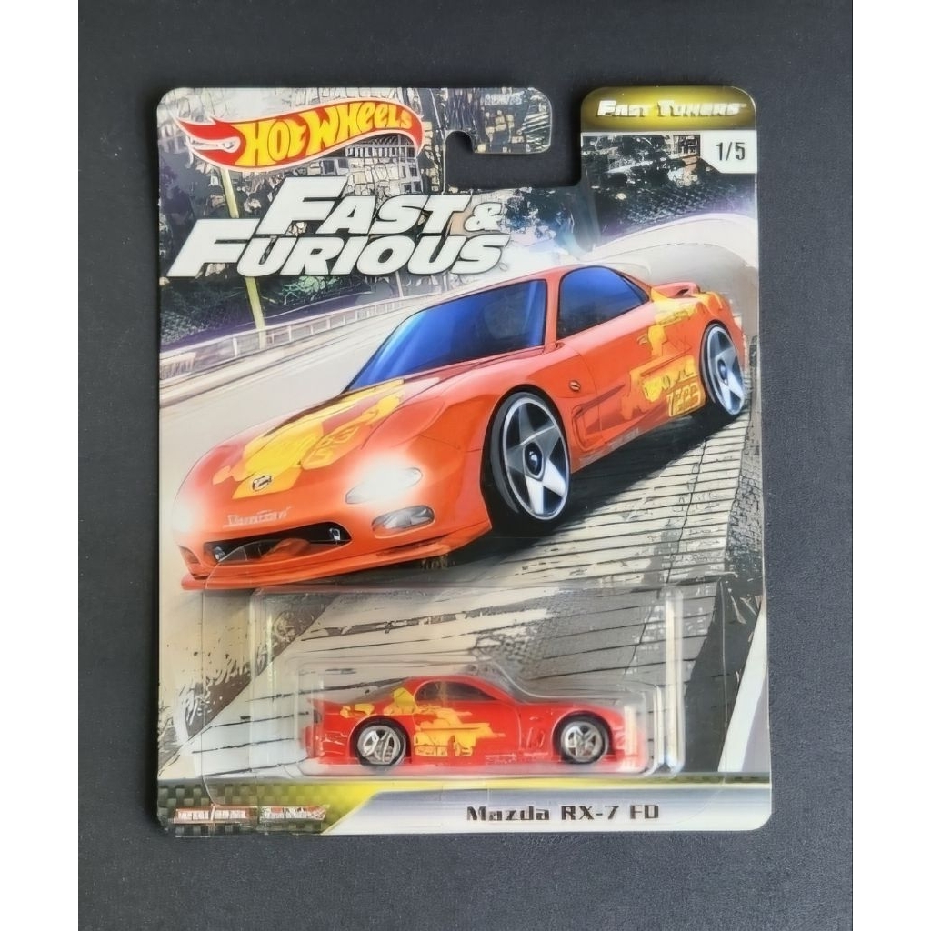 Hotwheels Premium Fast&Furious Mazda RX 7 Merah