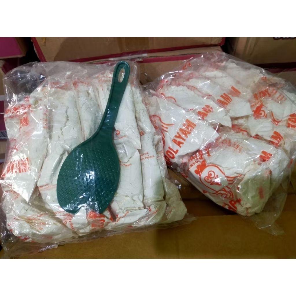 

Tepung Crispy Serbaguna 120gr 1 ball isi 10 free centong nasi