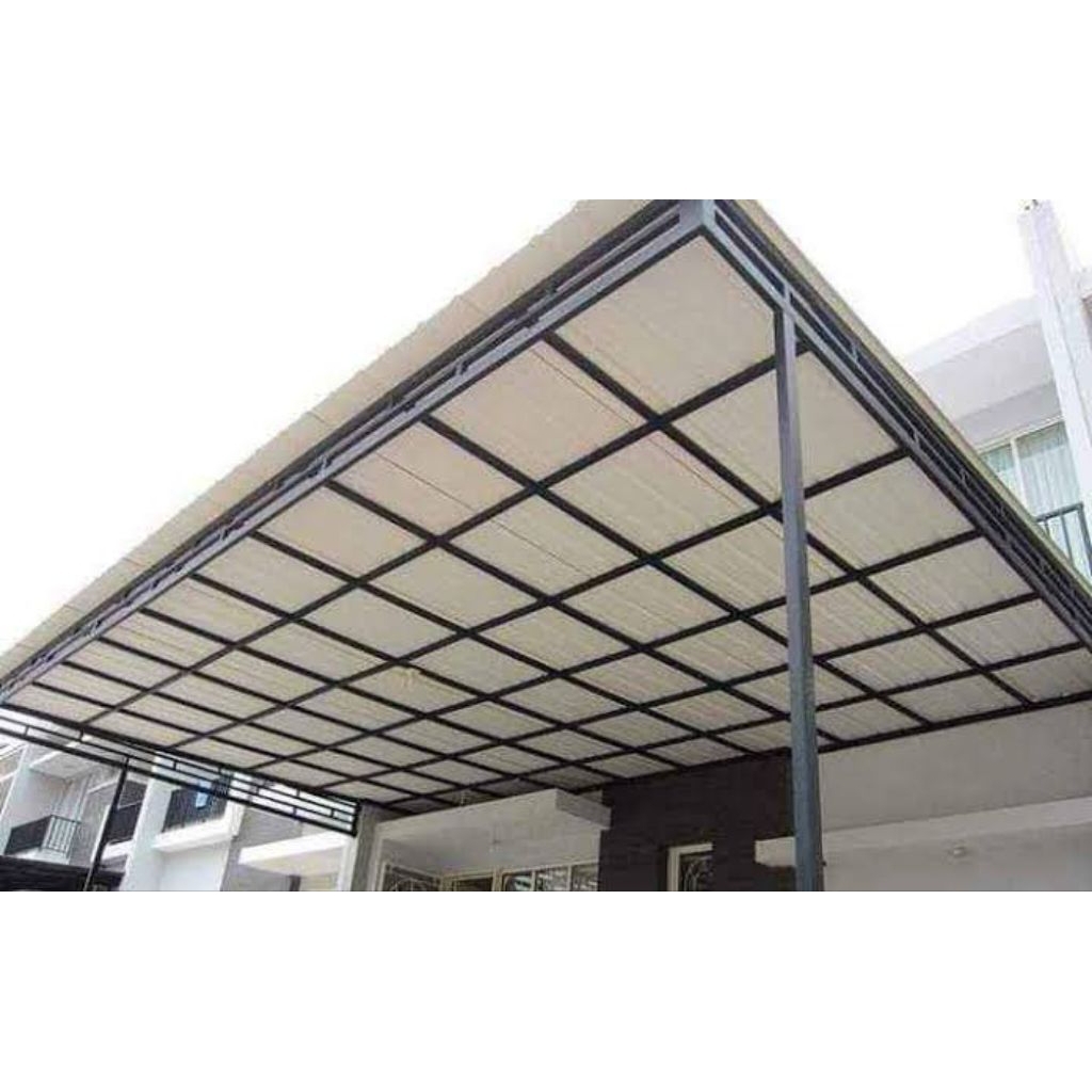 kanopi Alderon singgel besi hollow galvanis