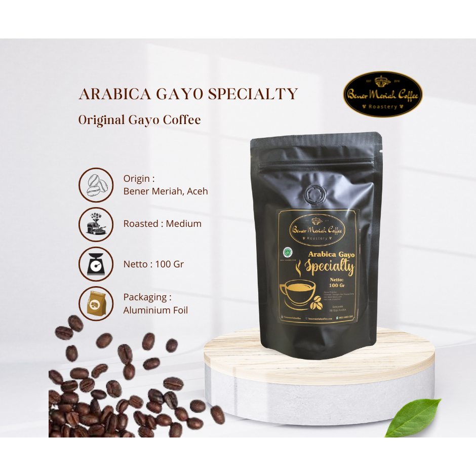 

Kopi Arabica Gayo Specialty 100 gr