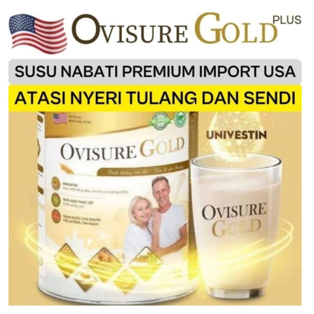 

OVISURE GOLD MILK SUSU VITAMIN TULANG,NYERI SENDI, NYERI OTOT & KERAM KEBAS - ORIGINAL ASLI