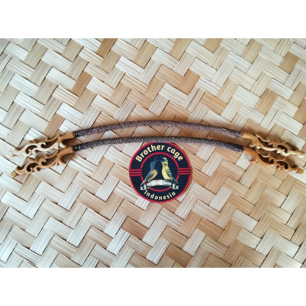 Xcamellyaa Tangkringan Ukir Asem Bali Sogon/Konin Lengkung Isi 2 Posisi Sejajar