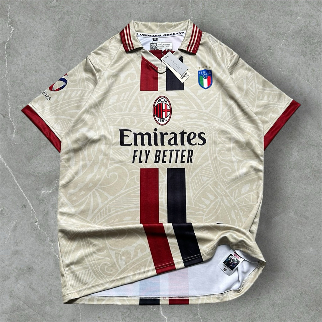 Jersey Bola Vintage Full Tag Keren Pria Distro Baju Kerah Kaos Cowok Print Panjang Printing High Teb