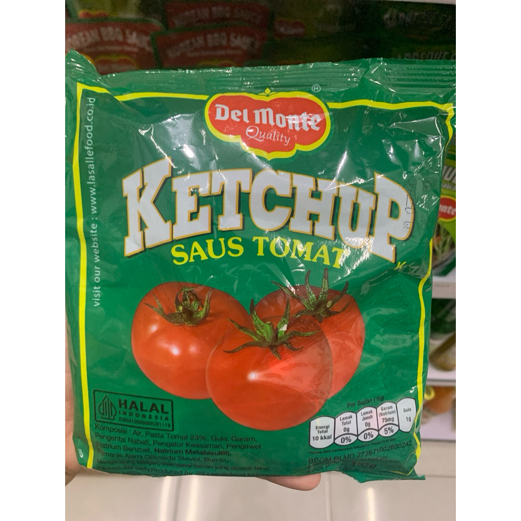 

Delmonte Saus Tomat Sachet 24pcsx9gr