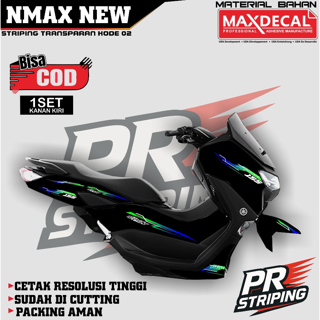 Striping NMAX NEW Variasi Striping NMAX NEW TRANSPARAN maxdecal #02