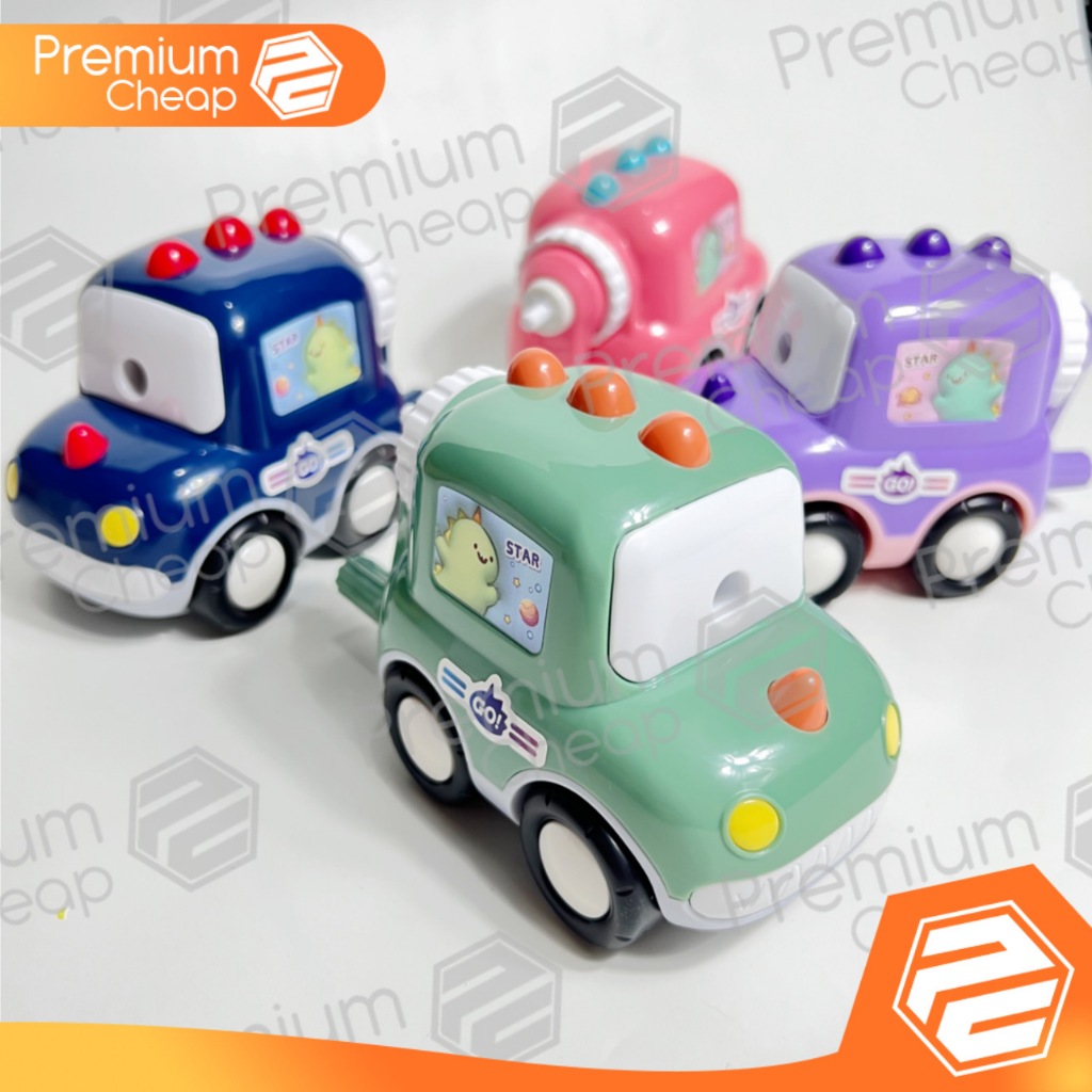 

[1 PCS] Serutan Sharpener Pensil Putar Mobil Dinosaurus Dino