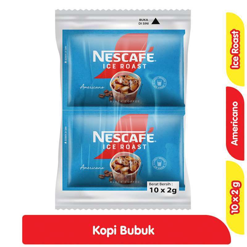 

Nescafe Ice Roast Kopi Instan Americano Bag 10 x 2 g