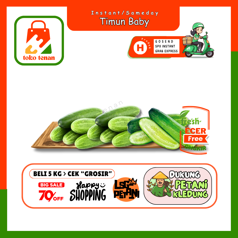 

Tokotenan // Timun Baby -- Sayur Gunung Ecer (H)