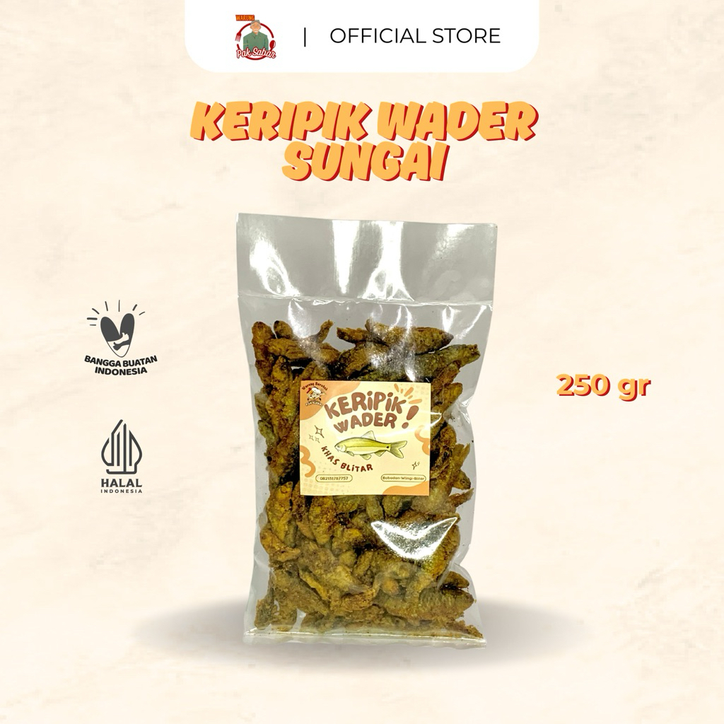 

Keripik Ikan Wader Sungai 250gr