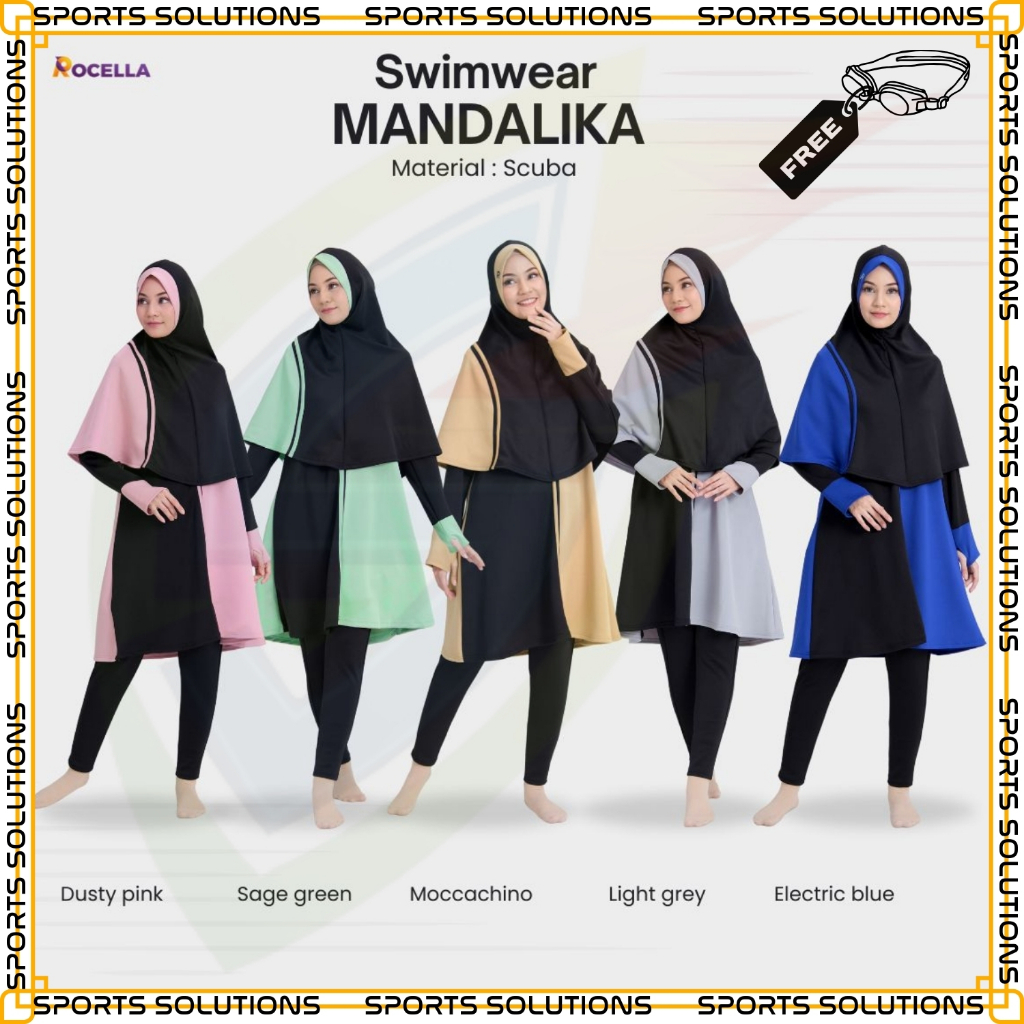 BAJU RENANG MUSLIMAH - BAJU RENANG WANITA MUSLIM - BAJU RENANG MUSLIMAH HIJAB - BAJU RENANG DEWASA