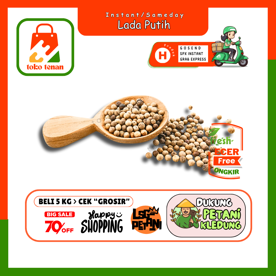 

Tokotenan // Lada / Merica Putih -- Sayur Gunung Ecer (H)