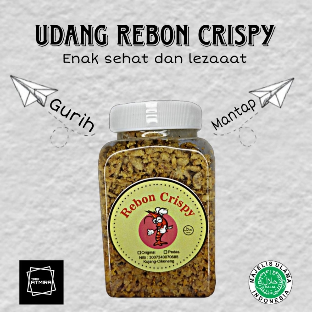 

Asin udang rebon crispy PEDAS udang asin rebon kering rasa pedas