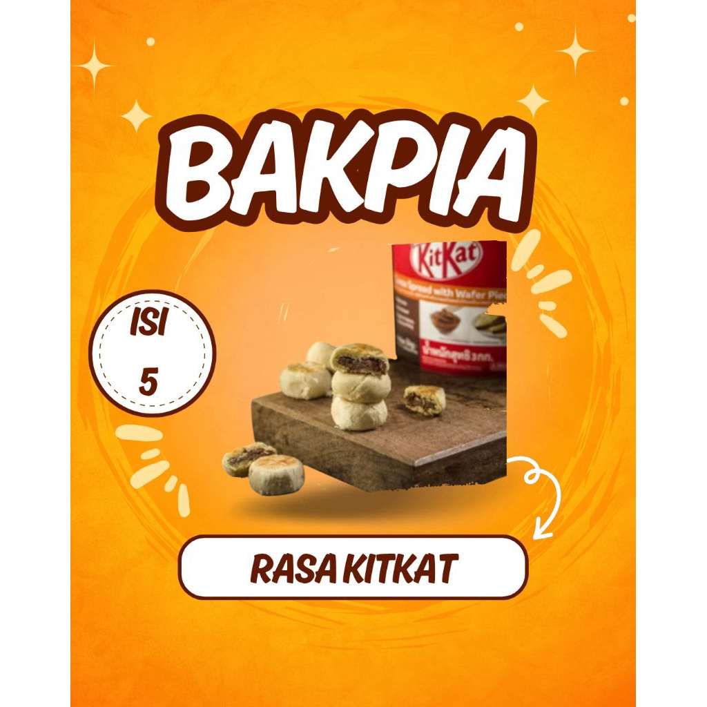 

Bakpia Juwara Satoe - Bakpia Basah Rasa KitKat Isi 5