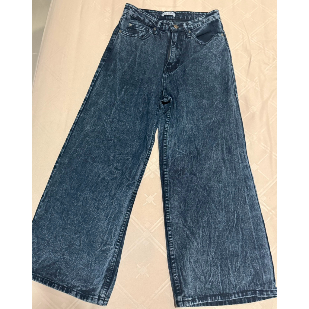 [PRELOVED] ROK CELANA KAIN JEANS H*NM JREP PENDEK PANJANG