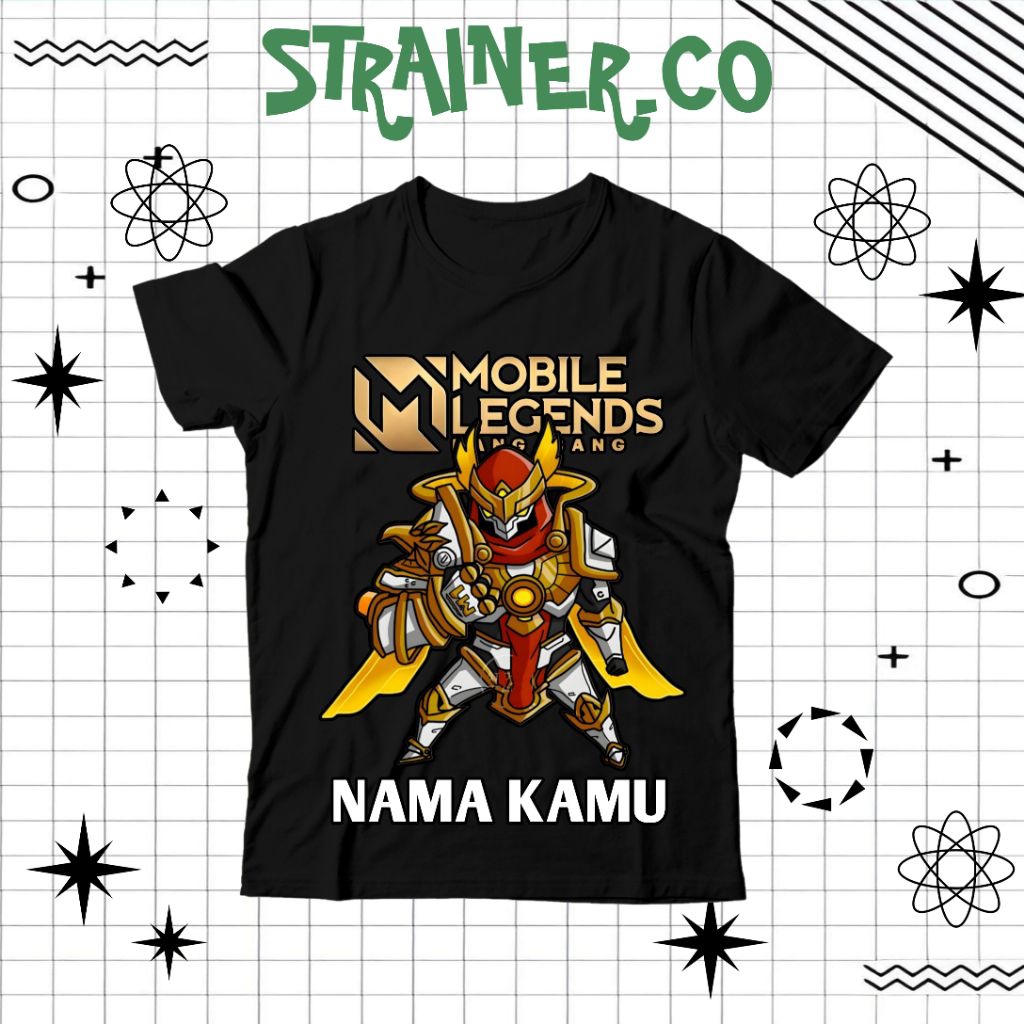 (BISA COD) Kaos Anak ML ALDOUS - Baju Anak Laki-Laki Perempuan Mobile Legend Aldous UNISEX  FREE NAM