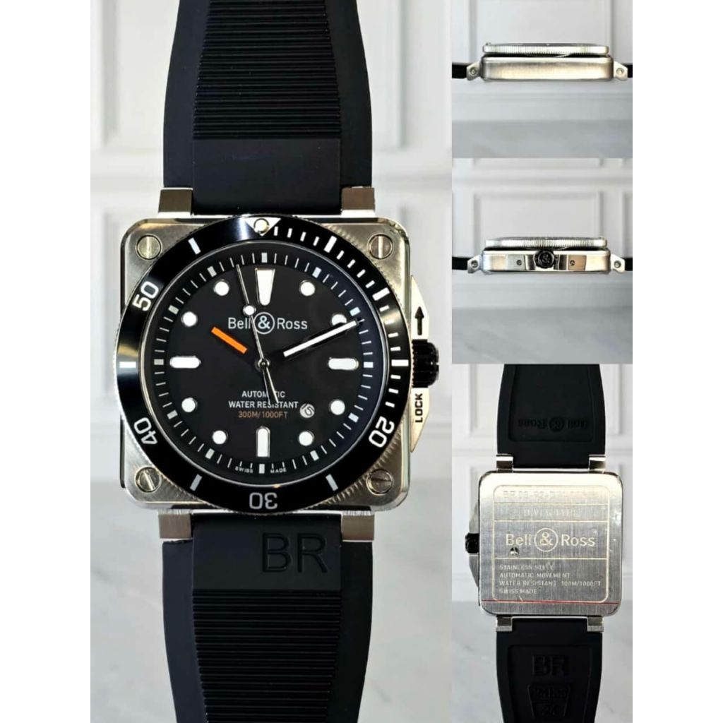 Jam Tangan B&R Automatic Diver Stainless Stell Japan