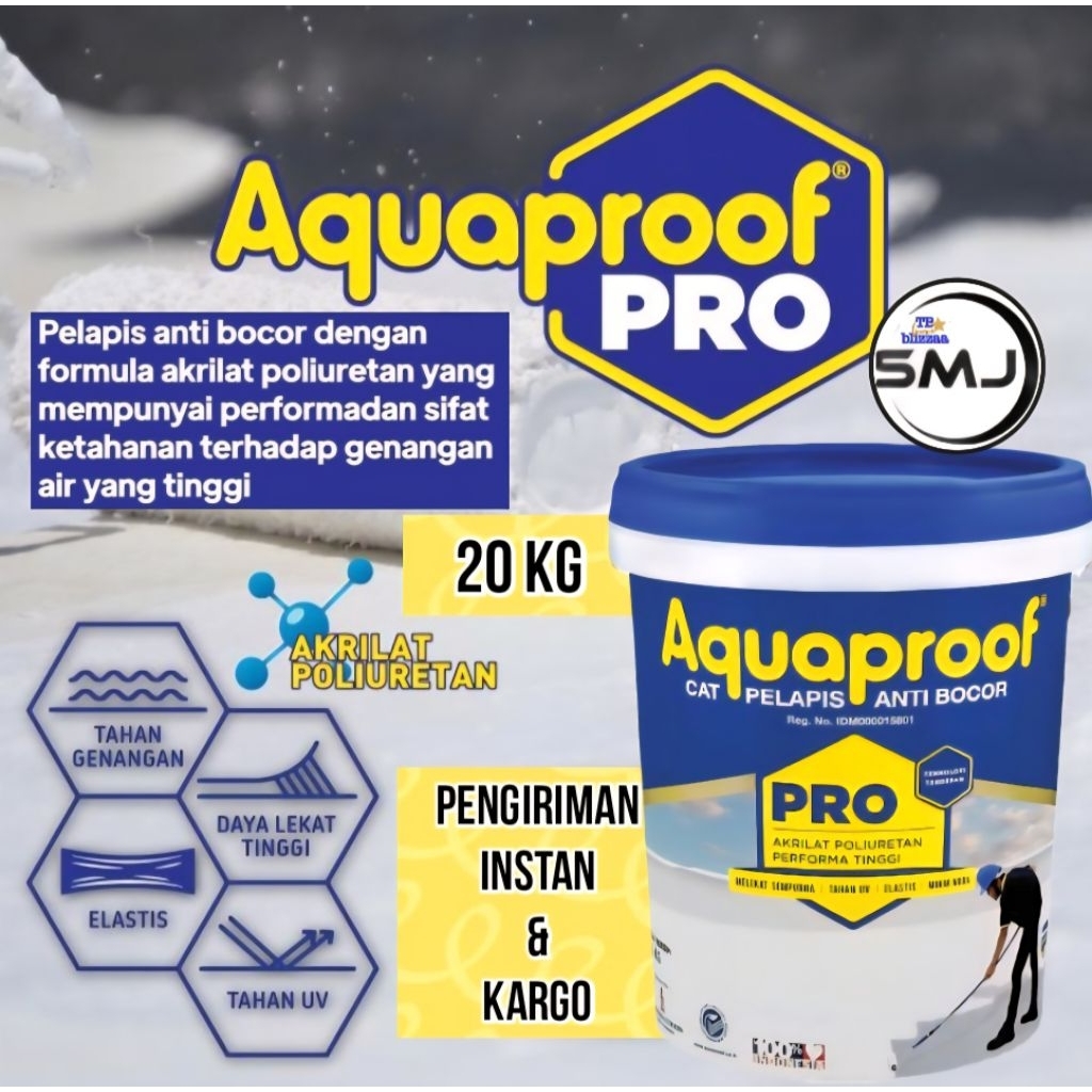 Aquaproof 20kg Aquaproof PRO 20kg Aquaproof Pro Abu Abu 20kg Waterproof Anti Bocor PRO 20kg