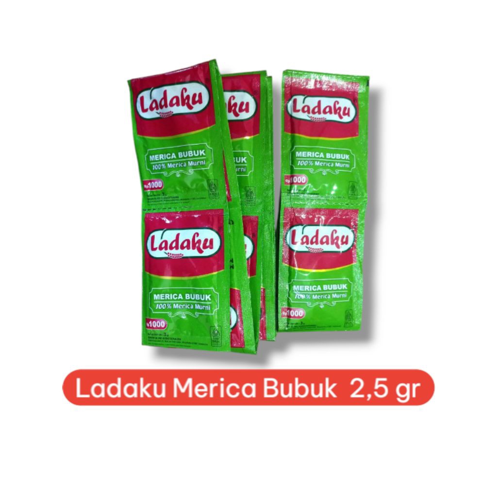 

Merica Bubuk Ladaku Kemasan Renceng Isi 12 Sachet