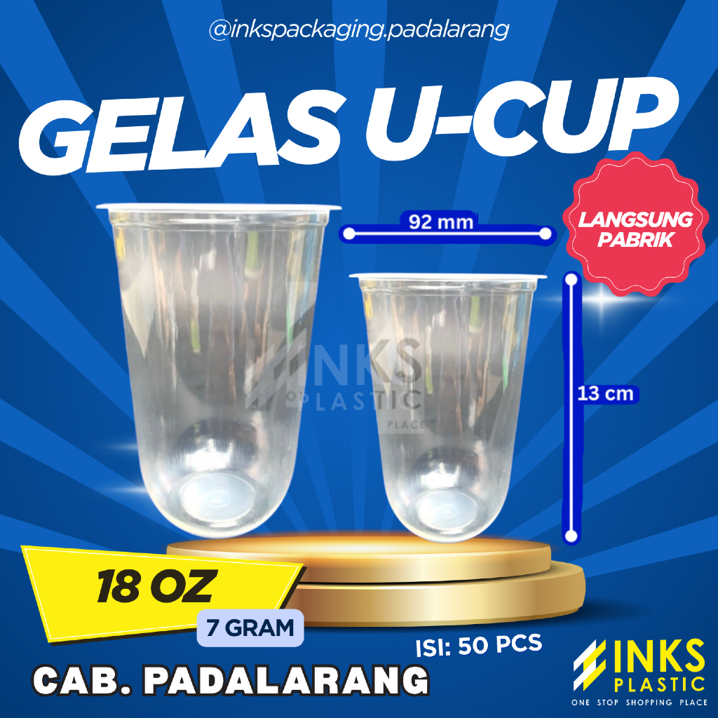 GELAS U-CUP 7 GRAM 18 OZ