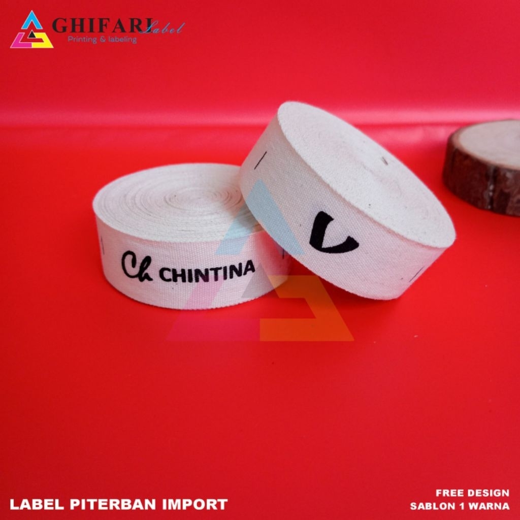 

label katun impor free design 100pcs/label baju/label hijab/label pakaian/label aksesoris/label murah