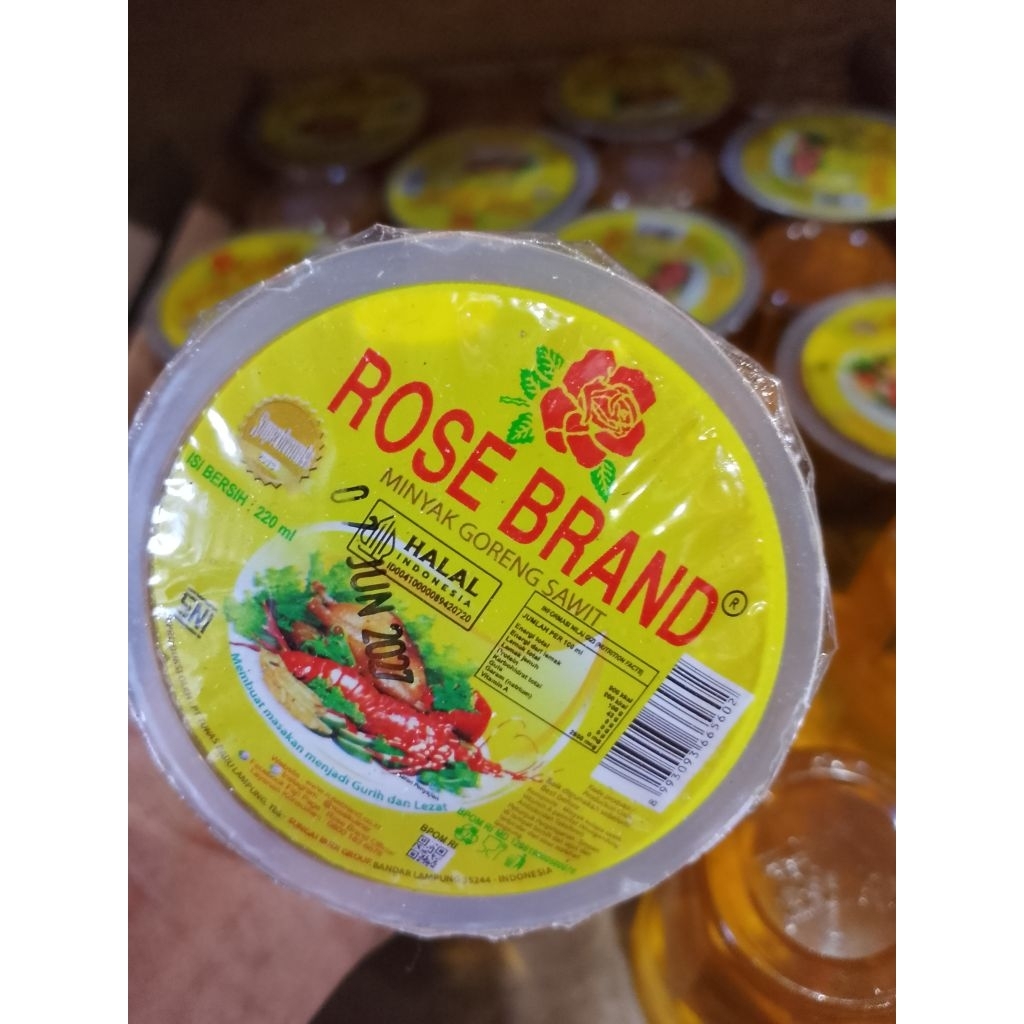 

minyak goreng gelas rose brand 220 ml