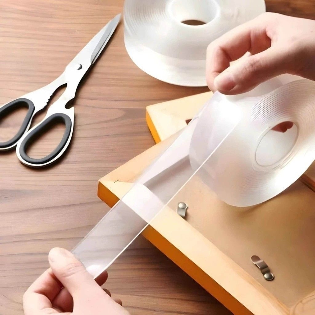 

1meter double nano tap selotip bening / double tape bening / double tap nano bening