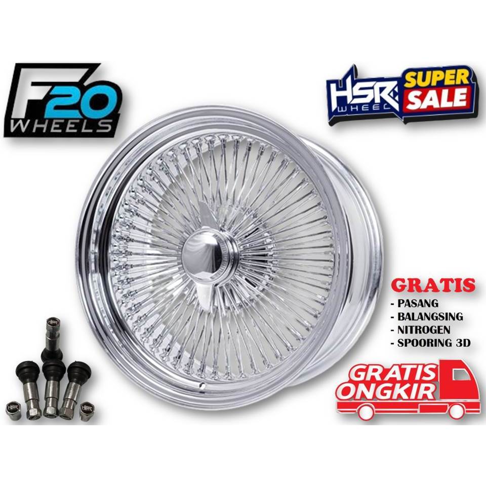 VELG HSR RING 18 TYPE WIRE WHEELS STD HSR R18X8 H6X139,7 ET5 CHROME