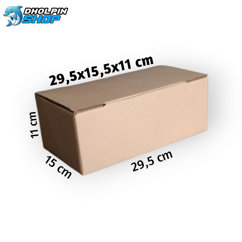 

Kardus Box BATIK A coklat Uk 29,5x15,5x11cm Polos Packing Sandal/Sepatu