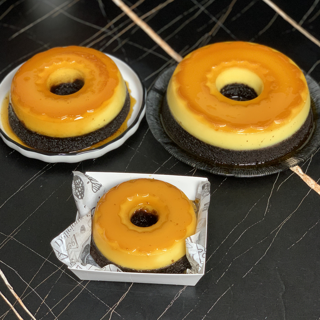 Bolu Ketan Hitam Keju Caramel Premiun Homemade uk 13/16/20 cm by RaMaChef