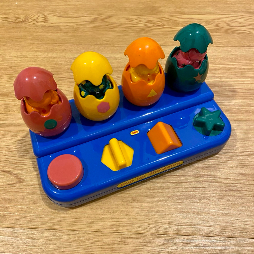 PRELOVED Tolo Dinosaurs Pop Up Toy | Dino zdinosaurus Mainan PopUp Anak Bayi Baby Hewan Edukasi Moto