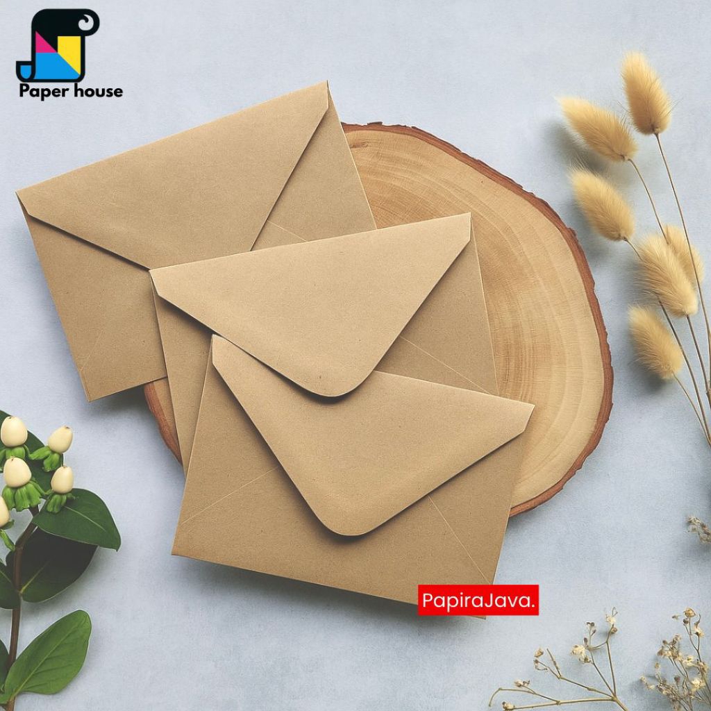 

AMPLOP WARNA COKLAT VINTAGE ELEGAN UNIK BANYAK UKURAN