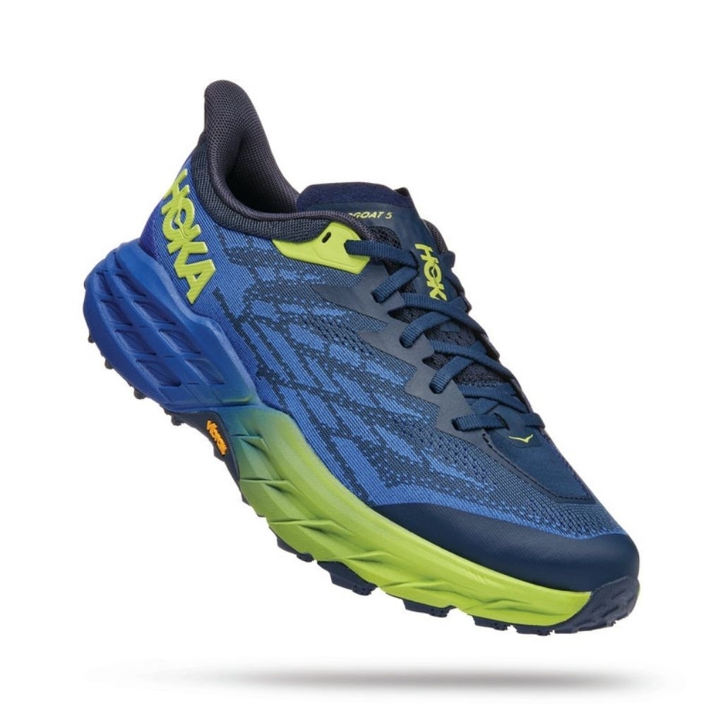 Sepatu hiking pria hoka one one speedgoat 5 blue