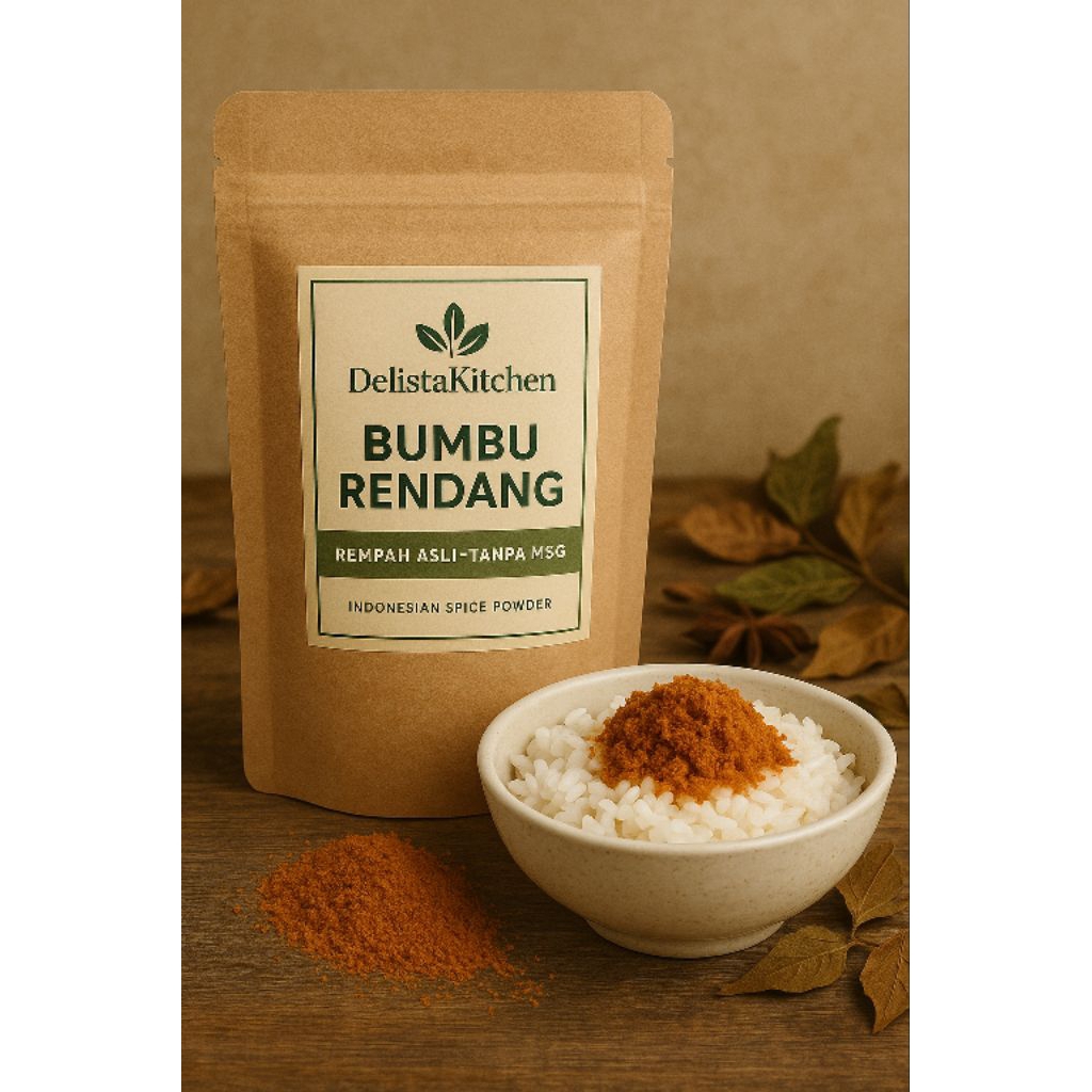 

Bumbu Rendang Bubuk Simpel Cepat Saji & Sehat. DelistaKitchen – Rempah Asli Tanpa MSG Tanpa Pengawet.