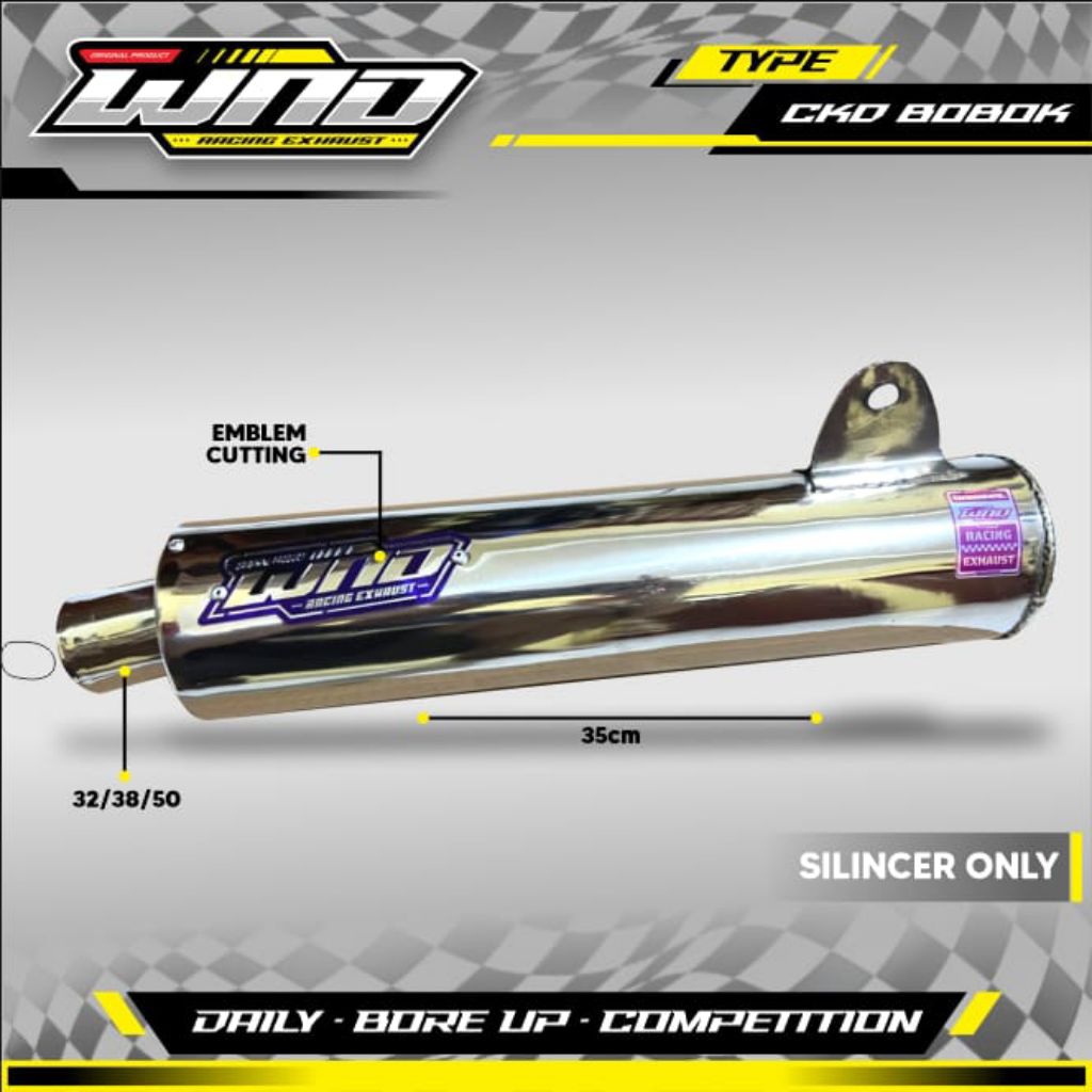 slincer only knalpot model ORI Supra x125 fi full croom  suara bas adem