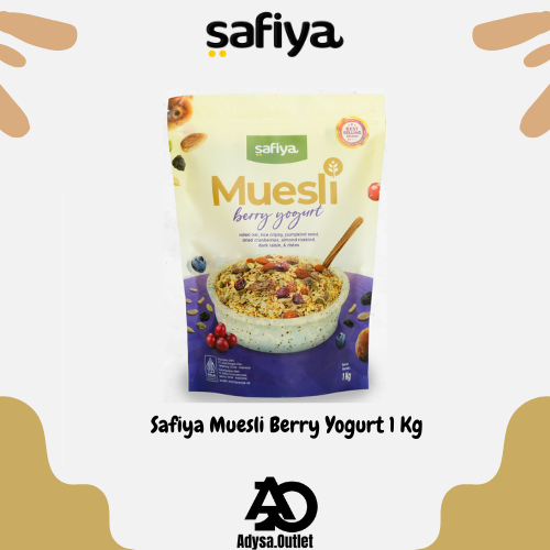 

Safiya Muesli Berry Yogurt 1kg Sereal Granola Renyah Menyehatkan