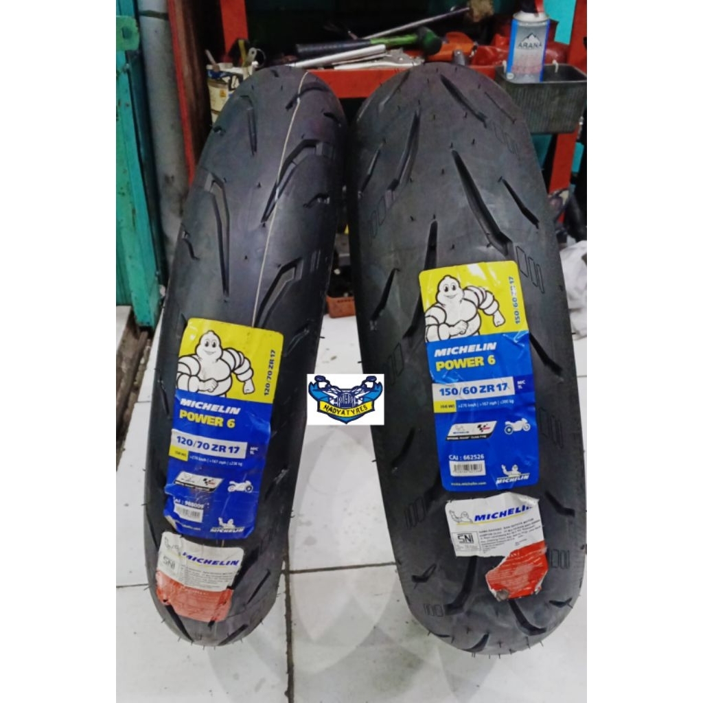 Ban michelin power 6 120/70-17 150/60-17
