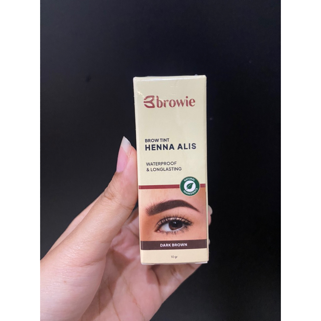 NEW BROWIE BROW TINT HENNA ALIS DARK BROWN