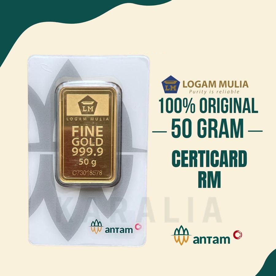 Emas Antam 50 Gram Emas Logam Mulia Antam 50 Gram LM 2025