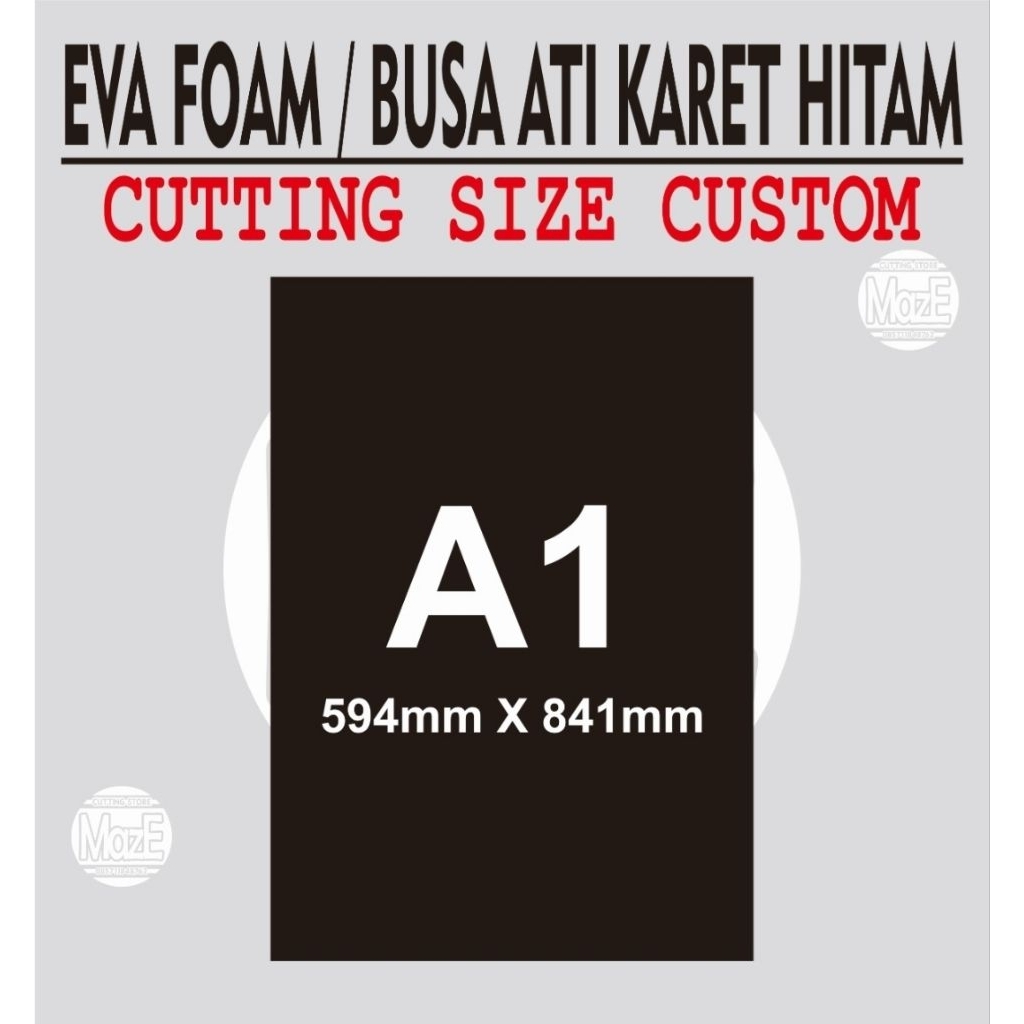 

Eva Foam Hitam Size A1 Busa Ati Karet Kotak Kertas Cutting Laser Spon Lem Custom Sponge Tempel Adhesive